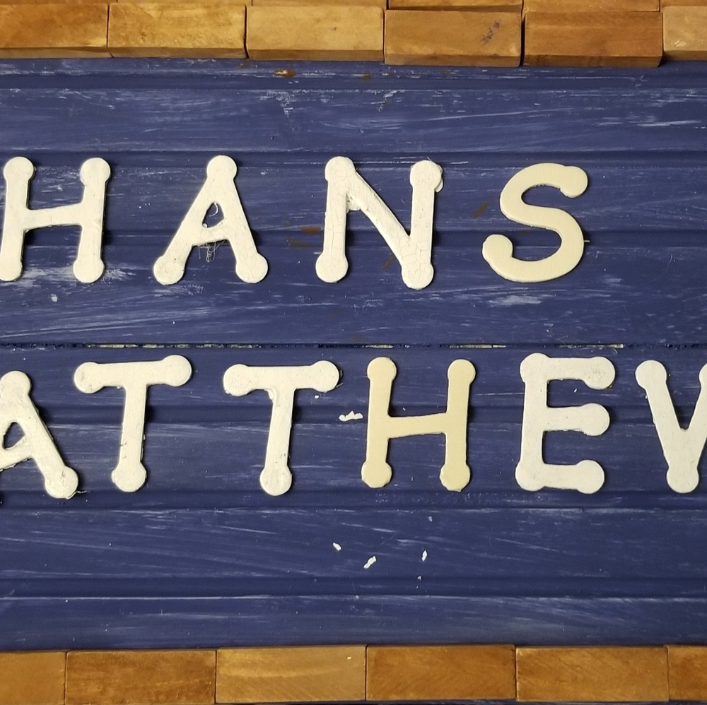 Handmade Name signs for kids room